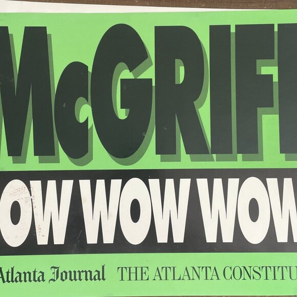 Atlanta Braves 1990’s Posters Lot Of 3 Vintage Baseball Memorabilia - Picture 3 of 4